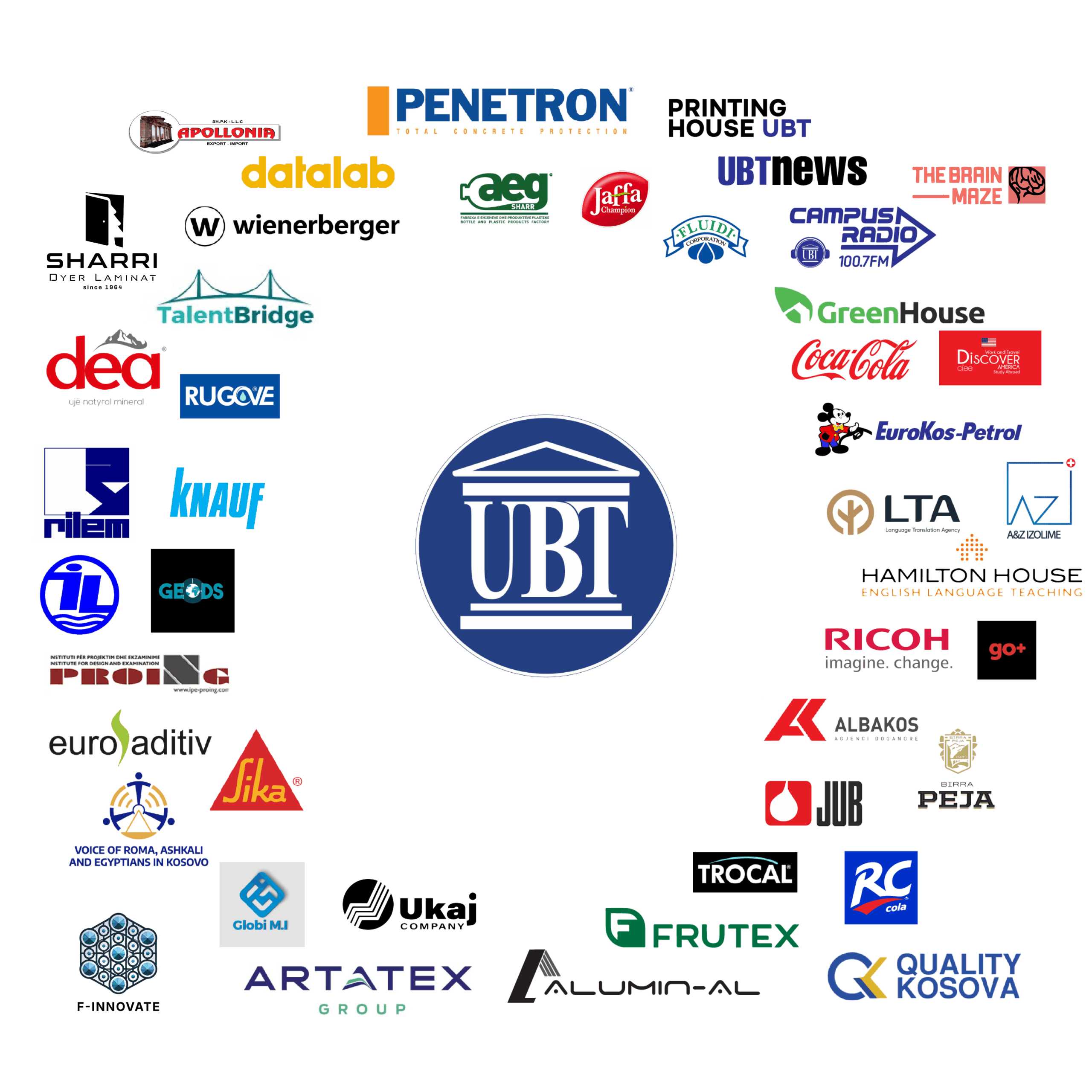 Agron Parduzi / Universiteti_UBT logo