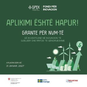 Hapet Fondi për Inovacion i GPEK për Ndërmarrjet e Vogla dhe të Mesme
